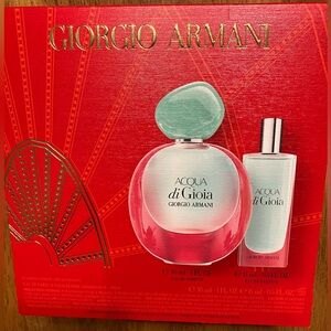 Giorgio Armani Acqua di Gioia Gift Set - Red & Mint